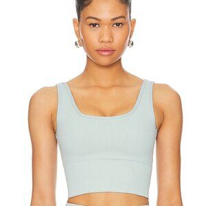 Wellbeing + Beingwell StretchWell Wren Tank green blue sports bra small medium